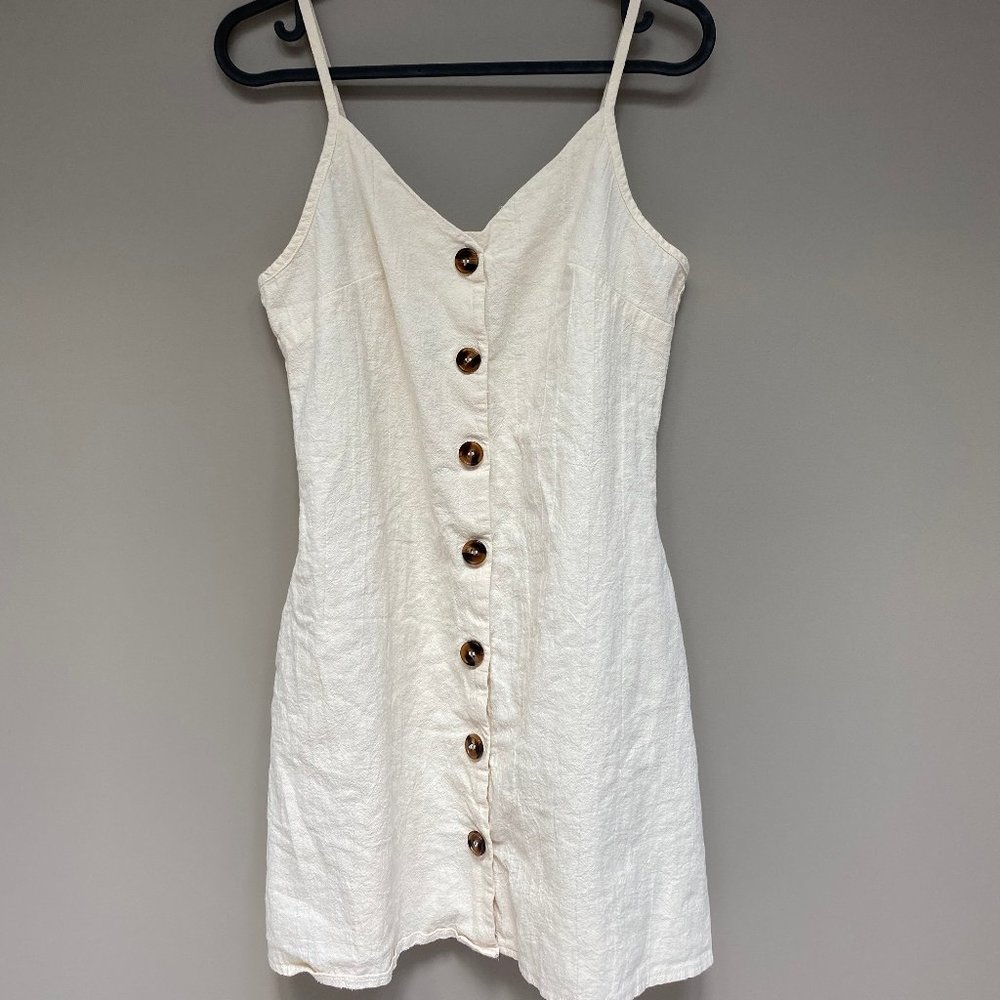 White Button Up Dress